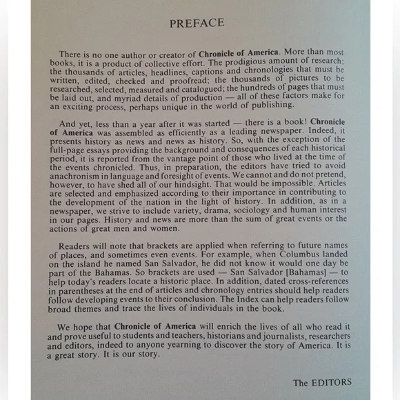 Chronicle of America Hardcover Vintage 90’s - Picture 10 of 11